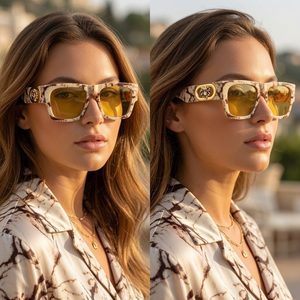 Womens Trendy Yellow Sunglasses Bold Designer Eyewear For Summer‎ Fashion Looks